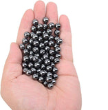 1 String, 8mm Magnetic Hematite Round Beads