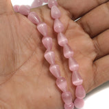 12x8mm Pink Drop Monalisa Beads 1 String