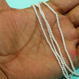 1 String, 2mm Acrylic Japanese Pearls Beads White