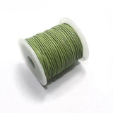 Jewellery Making Leather Cord 1mm Parrot Green-25 Mtr