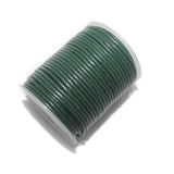 Jewellery Making Leather Cord Green 2mm -25 Mtr