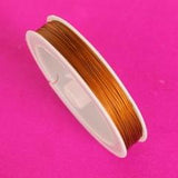 100 Mtrs. 0.45mm Jewellery Making Metal Beading Wire Copper Color