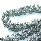 1 Mtr Metallic Silver Seed Bead Beaded String For Necklace