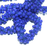 1 Mtr Opaque Blue Seed Bead Beaded String For Necklace