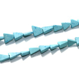 2 Strings Semiprecious Howlite Beads 8x6mm