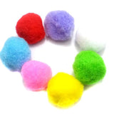 50 Pom Pom Beads Assorted 30 mm