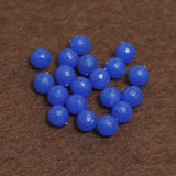 100 Pcs, 7mm Blue Round Faceted Acrylic Beads