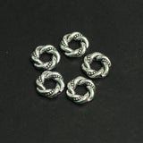 10mm German Silver Ring Beads