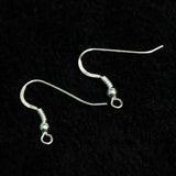 92.5 Sterling Silver Earwire with Spring and 3mm Ball