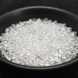 50gm 6/0 Preciosa Trans White Seed Beads