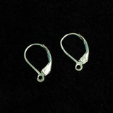 92.5 Sterling Silver Lever back Earring Finding 14mm