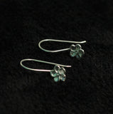 92.5 Sterling Silver Ear wire with Flower Petals 20x22mm