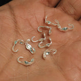 92.5 Sterling Silver 4mm Clamshell