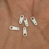 92.5 Sterling Silver Stamped Tags 8x3mm