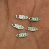 92.5 Sterling Silver Tag 10x4mm