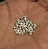 92.5 Sterling Silver 3mm Beads