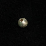 92.5 Sterling Silver 6mm Brushed Beads