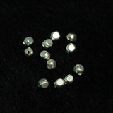 92.5 Sterling Silver 4mm Square Beads