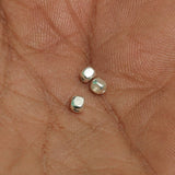 92.5 Sterling Silver 3mm Square Beads