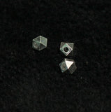 92.5 Sterling Silver 4mm Faceted Cube Beads