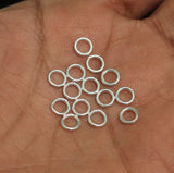 92.5 Sterling Silver 6mm Open Jump Rings