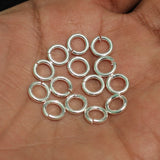 92.5 Sterling Silver 8mm Open Jump Ring