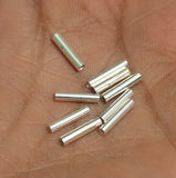 92.5 Sterling Silver 10x2mm Straight Tube