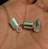 92.5 Sterling Silver 8mm Inner Diameter End Tubes
