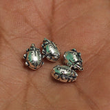 92.5 Sterling Silver Lady Bug Bead 7x5mm
