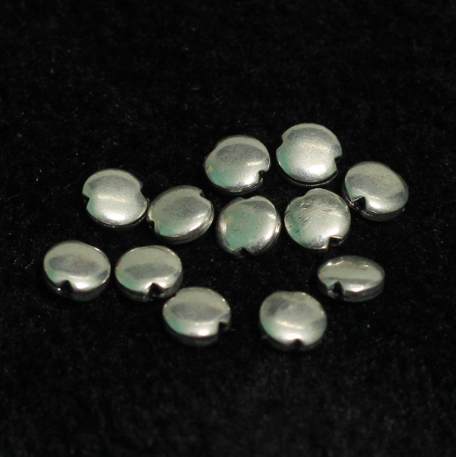 Sterling Silver Flat Round Bead 6mm - Main Image