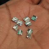92.5 Sterling Silver Square Bead 6x5mm