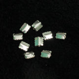 92.5 Sterling Silver Square Bead 6x5mm