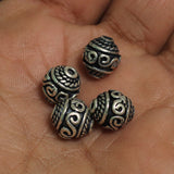 92.5 Sterling Silver Cylinder Shape Bead 11x10mm