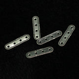 92.5 Sterling Silver 4 Hole Spacer 20x5mm
