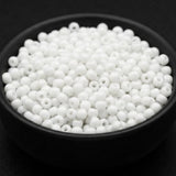 50gm 6/0 Preciosa Opaque White Seed Beads
