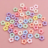 18mm Multicolor Flower Acrylic Beads