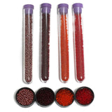 4 Colors Preciosa Seed Beads Combo Red 11`0