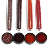 4 Colors Preciosa Seed Beads Combo Red 11`0