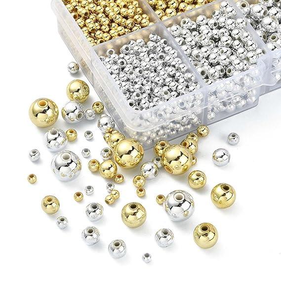 1000 Pcs ABS Acrylic CCB Spacer Loose Beads Kit For DIY Jewellery Making_DIY10-M-2