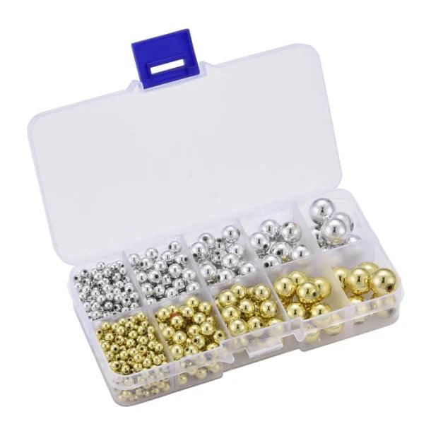 1000 Pcs ABS Acrylic CCB Spacer Loose Beads Kit For DIY Jewellery Making_DIY10-M-3