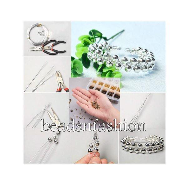 1000 Pcs ABS Acrylic CCB Spacer Loose Beads Kit For DIY Jewellery Making_DIY10-M-6