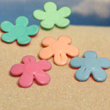 100 Gms, 1 Inch Acrylic Flower Beads