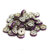 100 Pcs Rhinestone Spacer Beads 8mm_clrn-151-2