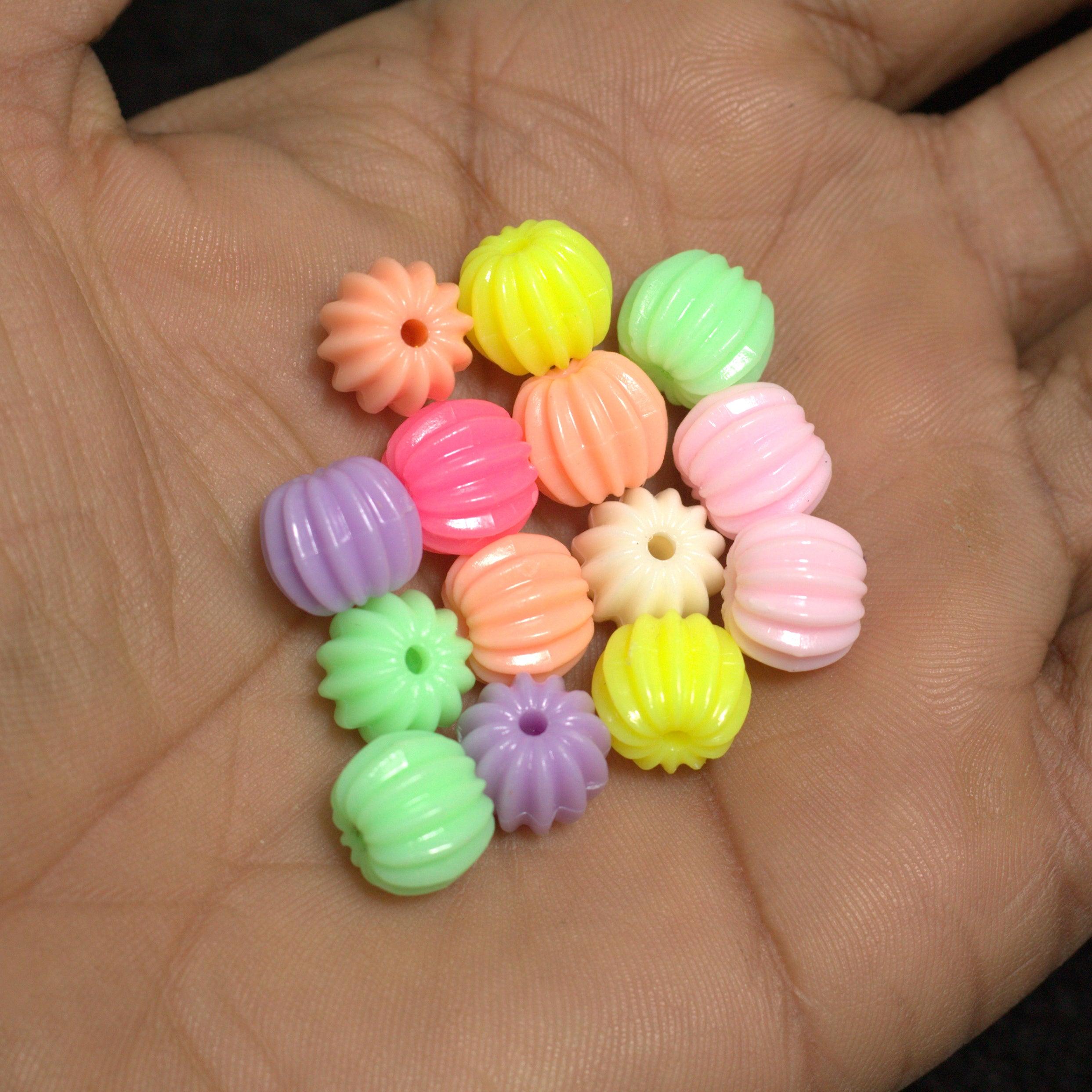 100 gm, 10mm Acrylic Assorted Linear Beads_ACRB-837-2