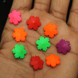 100 gm 15X6mm Assorted Flower Acrylic Beads_ACRB-830