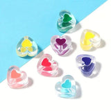 100 gm, 22x13mm Transparent Heart Acrylic Beads Assorted Color_ACRB-851_3