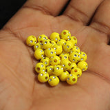 100 gm 6mm Acrylic Dotted Beads_ACRB-865