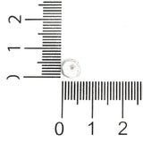100 gm, 6x4mm Clear Faceted Acrylic Round Beads_ACRB-829-2