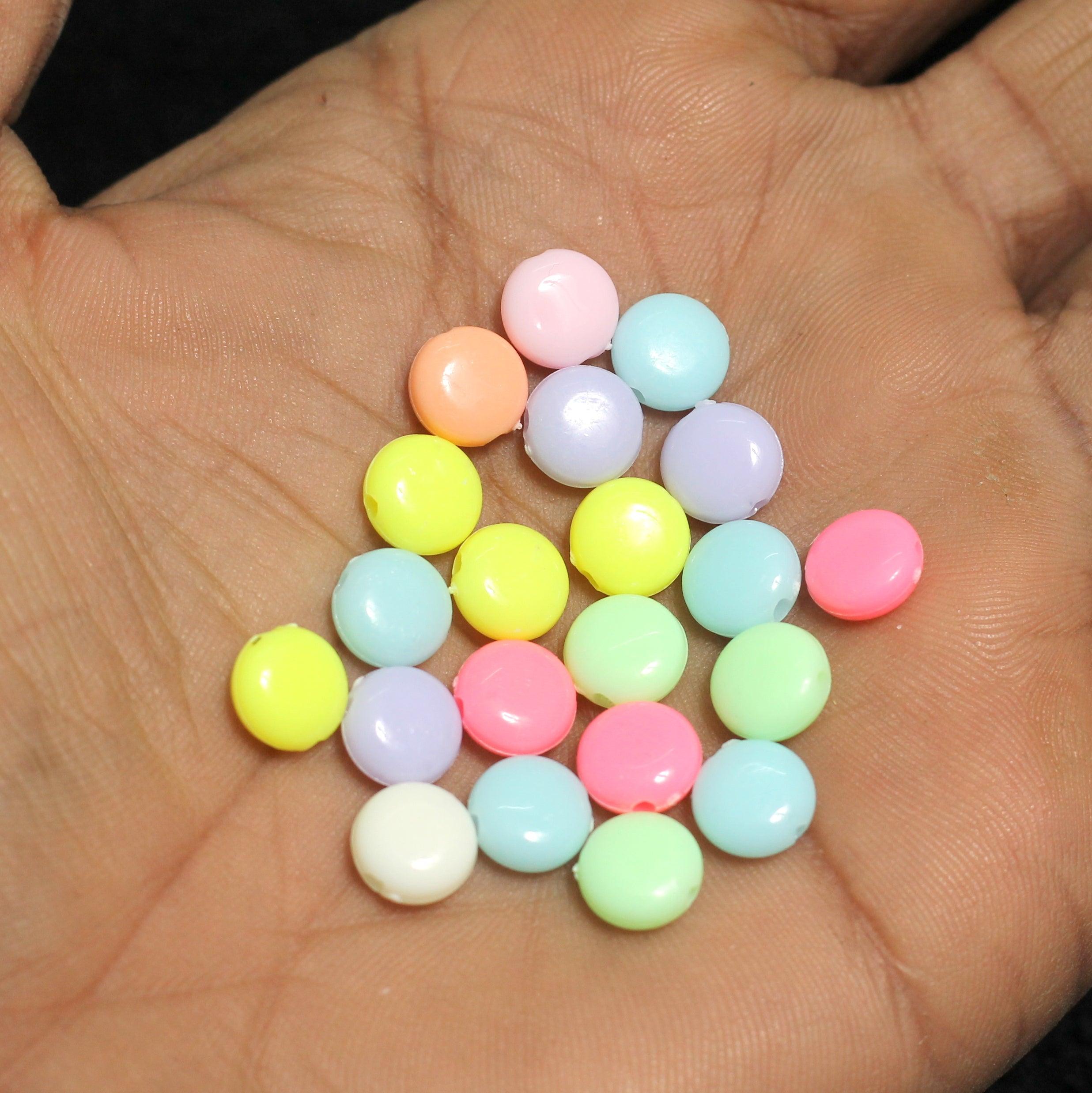 100 gm, 8mm Acrylic Assorted Chips Beads_ACRB-839-1