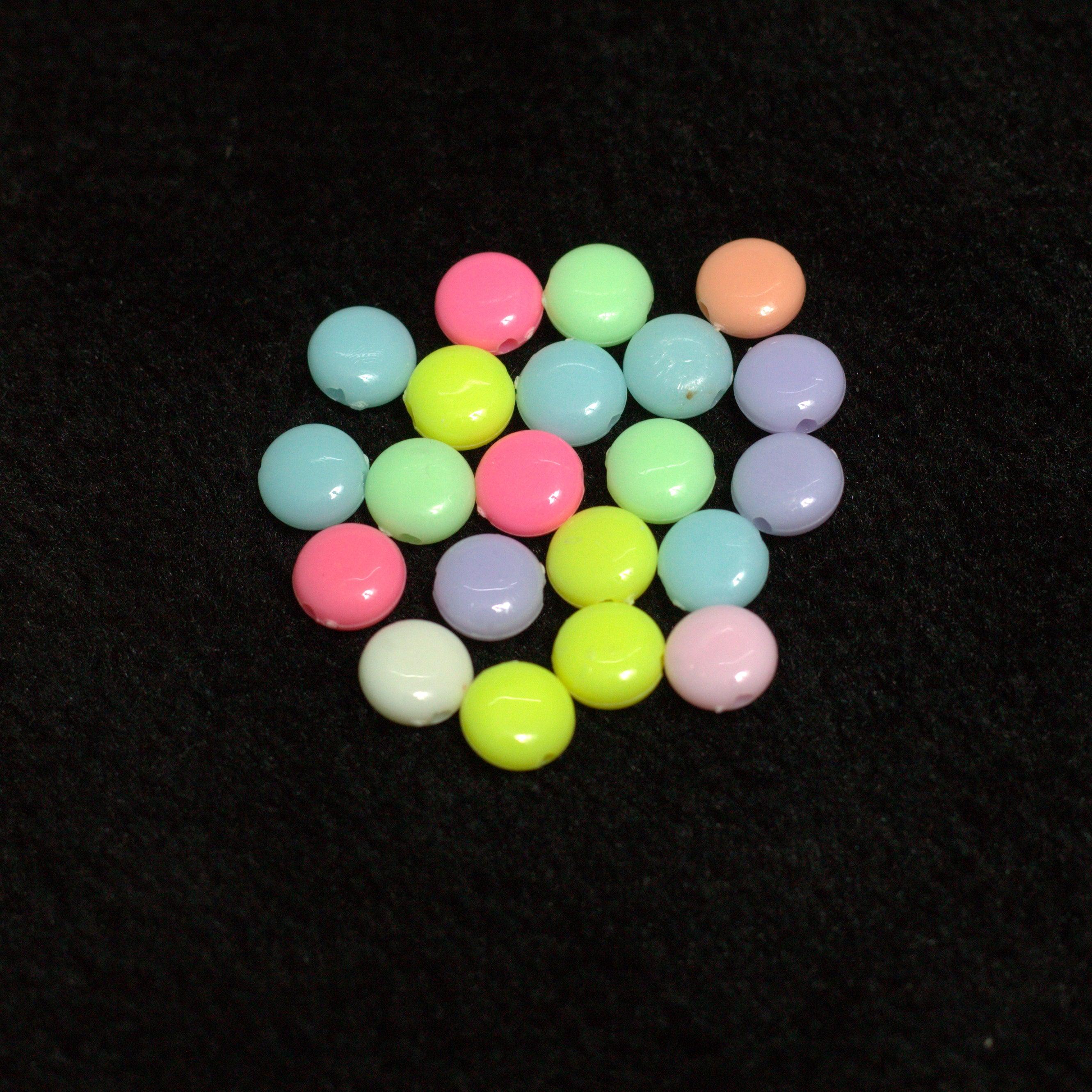 100 gm, 8mm Acrylic Assorted Chips Beads_ACRB-839